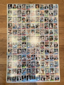 1985 Topps Baseball Uncut Sheet Ripken Puckett Henderson (132 Cards) *US81 - Picture 1 of 8
