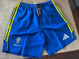 Juventus FC UBP Urban Vialli Adidas Soccer Football Shorts Zipped Pockets NWT XL - Picture 1 of 8