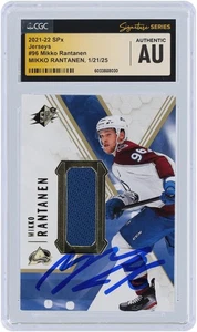 Mikko Rantanen Avalanche Signed '21-22 Upper Deck SPX Jerseys Relic #96 CGC Card - Picture 1 of 3