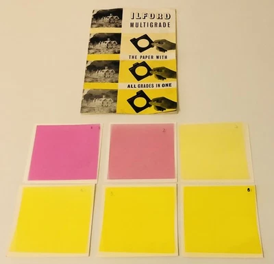 Ilford Multigrade Filters Vintage - 9cm x 9cm - Uncut - Darkroom - Excellent! - Image 1 of 2
