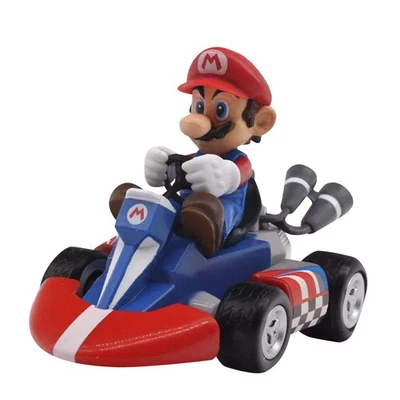 Super Mario 15cm Mario Pull Back Racer Go Kart Coche Juguete Colección Foto 1 de 4