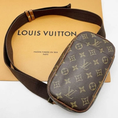 Bolsa de ombro Louis Vuitton Pochette Ganju monograma marrom M51870 Japão - Imagem 1 de 4