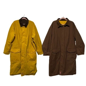 Marlboro Herren Reversible Duster Barn Regenjacke L Chore Field Workwear Outdoor - Bild 1 von 17