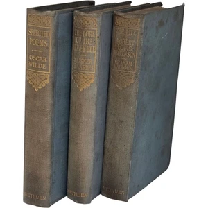 Set of 3 Methuen Books Selected Poems Lore of Honey-Bee Robert Louis Stevenson - Foto 1 di 16
