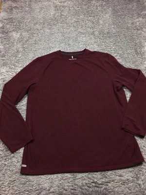 Free Country Shirt Mens Size XL Dark Red Long Sleeve Stretch - Image 1 of 4