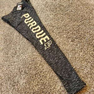 NWT Purdue Boilermakers Women Small ZooZatz Legging Black Spacedyed Leg Spellout - Picture 1 of 10