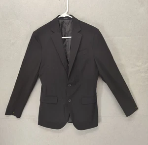JFerrar Men Jacket 36R Black Viscose Single Breasted Classic Slim Fit Blazer - Picture 1 of 22