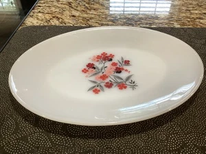 Vintage Anchor Hocking Fire King Primrose Oval Serving Platter Dish 12" Cottage - Picture 1 of 8