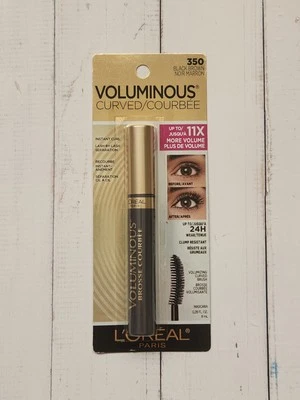 L'Oreal Voluminous Curved Mascara, 350 Black Brown  - Image 1 of 2