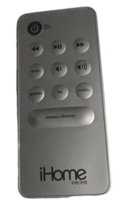 GENUINE iHome Remote Control iH6/iH8 for iH6 or iH8 Portable Alarm Clocks * - Picture 1 of 2