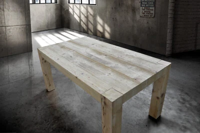 Dining Table Extensible Rectangular Aged Prima Patina Modern - Image 1 of 4