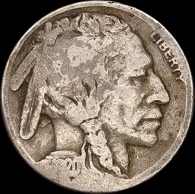 1920-S 5C Buffalo Nickel Uncertified Circulated - Image 1 of 2