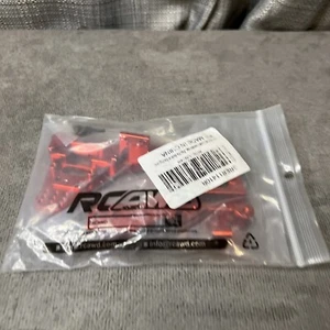 Torri ammortizzatori anteriori in alluminio Redcat Gen8 1 paio viti incluse rosse nuove - Foto 1 di 5