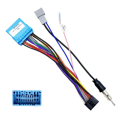 16Pin ISO Aftermarket Radio Wiring Harness Adapter w/ Antenna for Honda Acura - Image 1 of 4