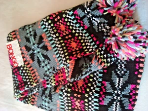 Ladies Winter Scarf One Size Multi Color Pom Pom Bongo NWT - Picture 1 of 2