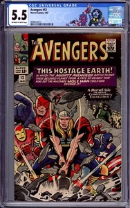 CGC AVENGERS #12 FN- 5.5 1965 MOLE MAN - Picture 1 of 3