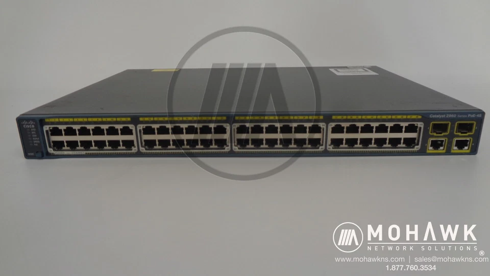 Cisco Catalyst WS-C2960-48PST-L Poe-48 48 Port Ethernet Switch Rack Mountable - Image 1 of 1