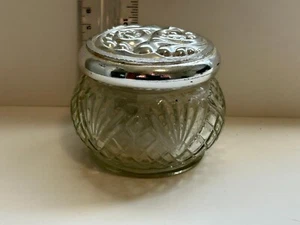 Vintage Avon Vanity Glass Jar Empty Rare Combine Ship - Picture 1 of 3