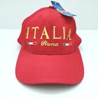 ITALIA Roma Italy Red Baseball Hat Adjustable - Brand New With Tags Embroidered