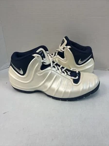 Nike Pureposite Foamposite Pearl White Navy 2002 Size 11.5 Brand New 303969-101 - Picture 1 of 7