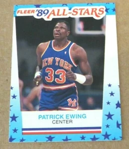 Carta adesiva Patrick Ewing New York Knicks 1989-90 Fleer All-Stars numero 7 - Foto 1 di 1