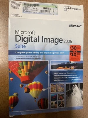 Microsoft Digital Image Suite 2006 PC 2 Disc Set Small Box Windows & Manual - Image 1 of 4