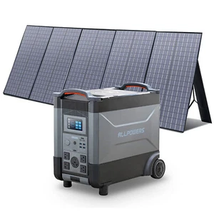 ALLPOWERS 3600W r4000 solar generator with solar panel 400 Watt LiFePO4 home - Picture 1 of 15