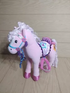 Groovy Girls rosa Pony Pferd mit Sound & Sattel Plüschtier Stofftier 13 Zoll - Bild 1 von 9