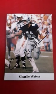 DALLAS COWBOYS.."CHARLIE WATERS #41".. 5x7 SIGNED PHOTO - Picture 1 of 4