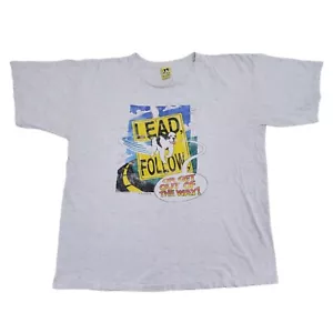 Vintage 90s Big Dogs T-Shirt 2X grau Einzelnaht USA lustig Grafik Tee - Bild 1 von 12
