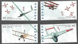 pk04026:Stamps-Canada #1807a-d Canadian Air Show 4 x 46 cent Set - MNH - Picture 1 of 1