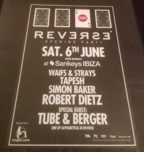 REVERSE 2015 @ SANKEYS CLUB - IBIZA CLUB POSTERS - HOUSE MUSIC DJ - Picture 1 of 15