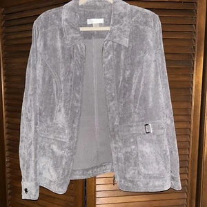 Christopher & Banks graue Jacke Blazer Reißverschluss vorne mit Taschen S Large - Bild 1 von 7