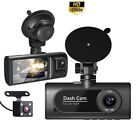 Quality 3 Way Dash Cam Inside Vehicle Camera DVR Recorder Full HD 1080P