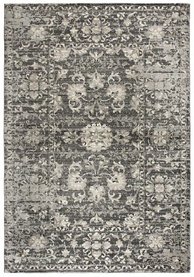 Rizzy Rugs Gray Transitional Casual Faded Distressed Area Rug Floral PN6986 - Image 1 of 4