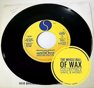 Depeche Mode Master And Servant /Set Me Free Remotivate Me 45 MINT UNPLAYED 1984 - Image 1 of 4