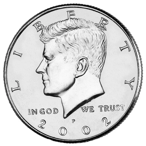 2002 P&D JOHN F. KENNEDY HALF DOLLAR /(2 Coin Set UNCIRCULATED) FROM MINT ROLLS Cover