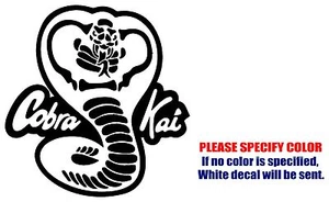 COBRA KAI KARATE KID Graphic Die Cut decal sticker Car Truck Boat Window Wall 6" - Picture 1 of 3