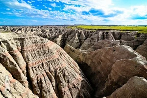 Badlands National Park Landscape Art Print, Nature Photography Desert Wall Decor - Picture 1 of 7