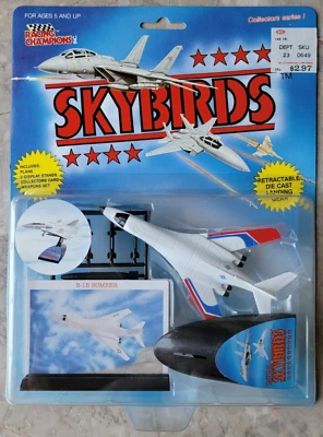 Vintage New 1989 Racing Champions Skybirds USAF Rockwell B-1B Lancer Bomber NIP - Image 1 of 4