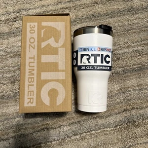 RTIC 30 oz Thermal Tumbler Stainless Coffee Mug Travel Cup Cold/Hot White - Picture 1 of 1