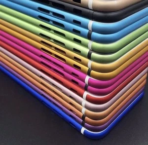 Colorful Hard Metal Back Battery Housing Cover Case Replacement For iPhone 6, 6+ - Picture 1 of 11