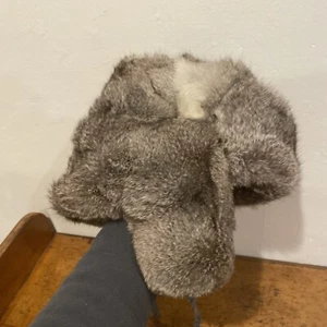 Fur Trapper Hat Russian Trooper Hunting Small Read Desc - Picture 1 of 9