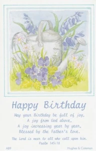 Gartenszene Postkarten x 12 - Geburtstag - mit Bibeltext Psalm 145,18 H8861 - Bild 1 von 1
