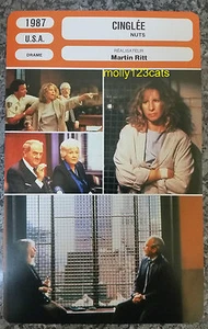 US Drama Movie Nuts Barbra Streisand Richard Dreyfuss French Film Trade Card  - Picture 1 of 1