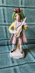 Hand Painted old Japan Victorian Gentelman playing a violin - Picture 1 of 6