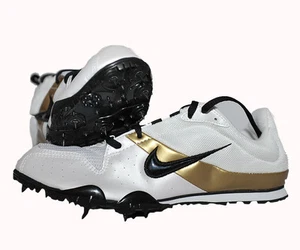 Nike Rival D Plus 2, Blanco-Oro, Medio Fondo, Fondo Largo, UK 8,5 - Imagen 1 de 1