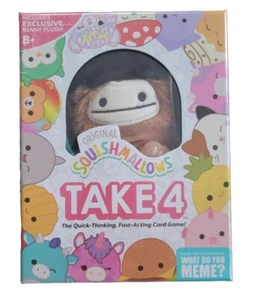 Squishmallows Take 4 Card Game And Benny The Bigfoot 8+ New In Box  - Picture 1 of 4