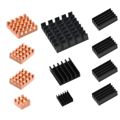 Orange Pi 5/5B/Plus Aluminum Copper Heat Sink Black Heatsinks Cooling Kit - Image 1 of 4