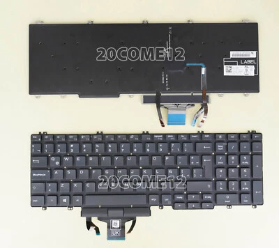 Teclado para Dell Precision 3540 3541 2019 teclado puntero retroiluminado español latino Foto 1 de 2